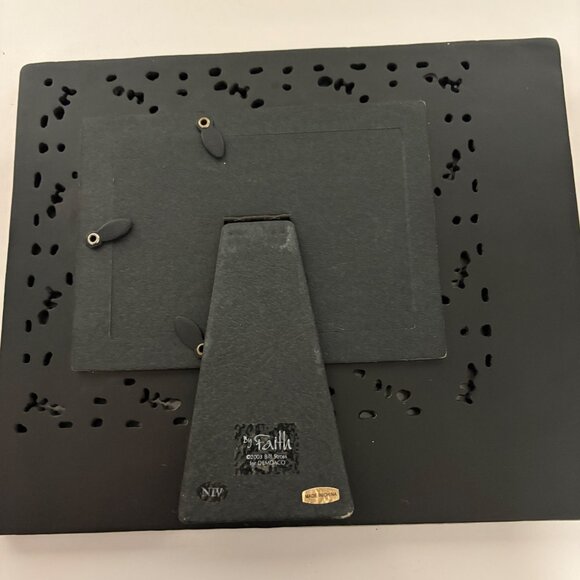 Inspirational Picture Frame 2003 Demdaco by Faith Filigree Bible Verse Vintage - Picture 5 of 7